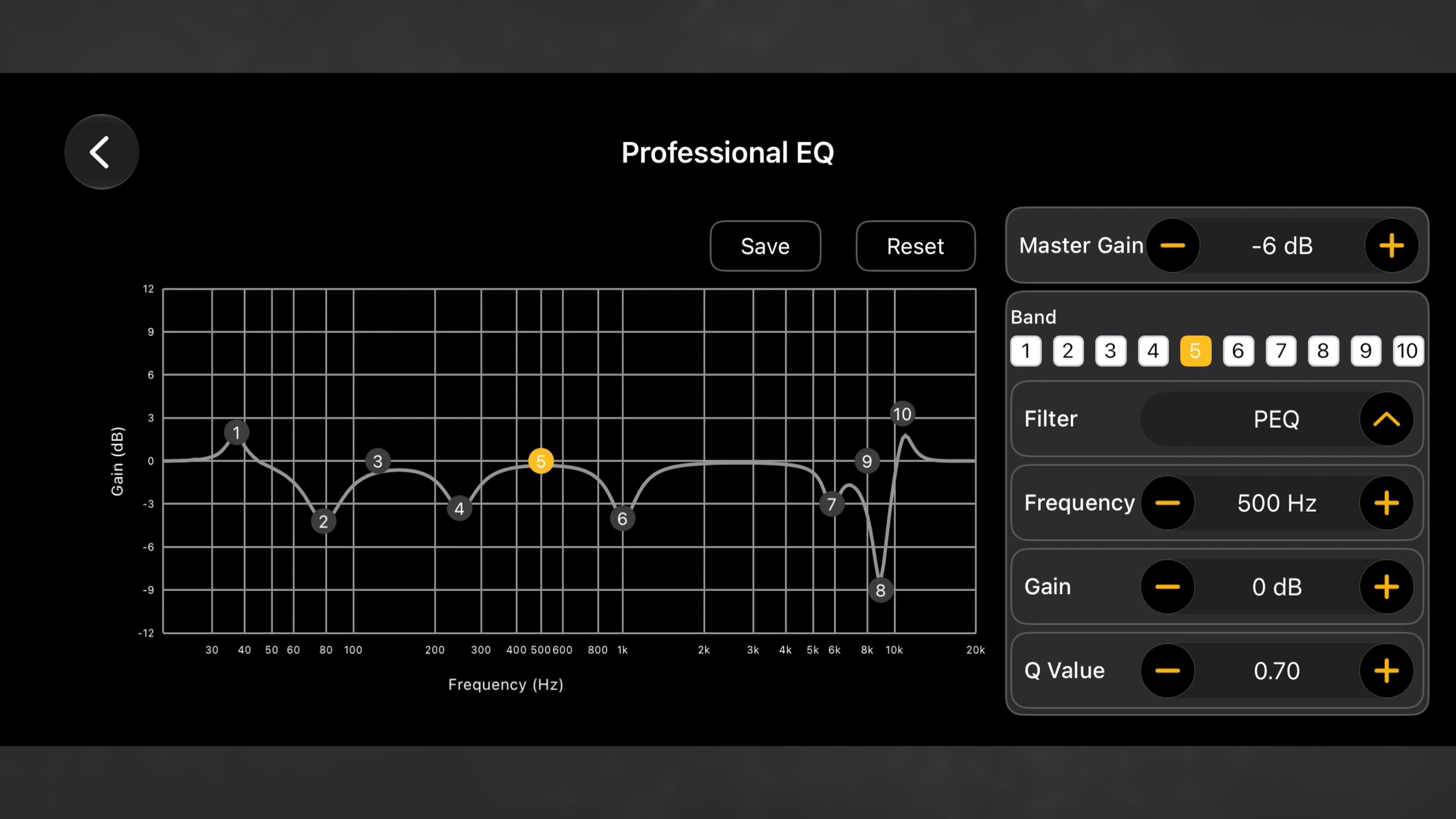 Parametric EQ works well